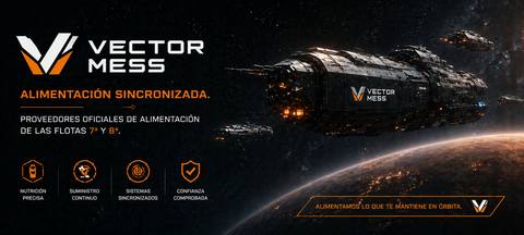 Vector Mess — 7th & 8th Fleets — Synchronized rations. Official supplier. "We feed what keeps you in orbit."