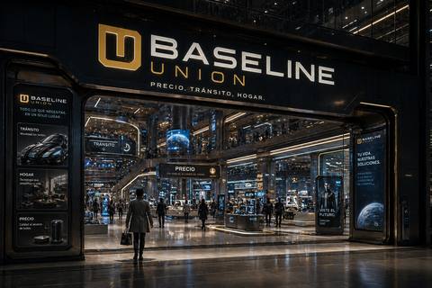 Baseline Union — Terran department store. "Price · Transit · Home." Chain on planetary surfaces and major colonies.